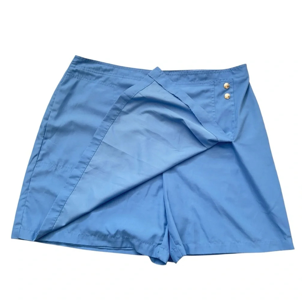 Izod Xtra Dry Blue Sports Skort w Side Zipper and Pocket - Picture 4 of 9